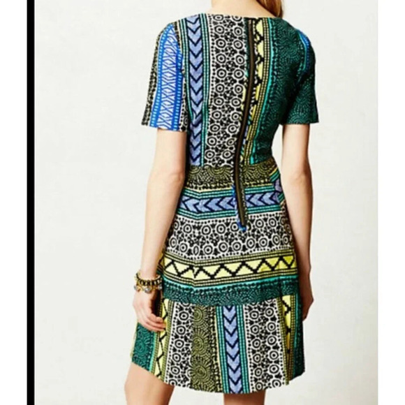 Plenty by Tracy Reese Geometric Print Colorful Mini Dress 10 - Picture 2 of 7